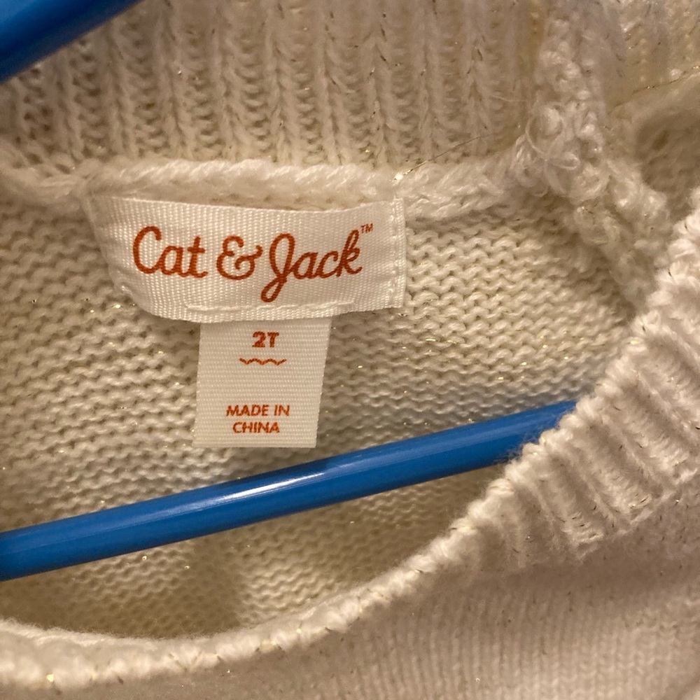 NEW Toddler Cat & Jack white dress - Picture 3 of 3